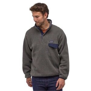 Patagonia gray synchilla pullover